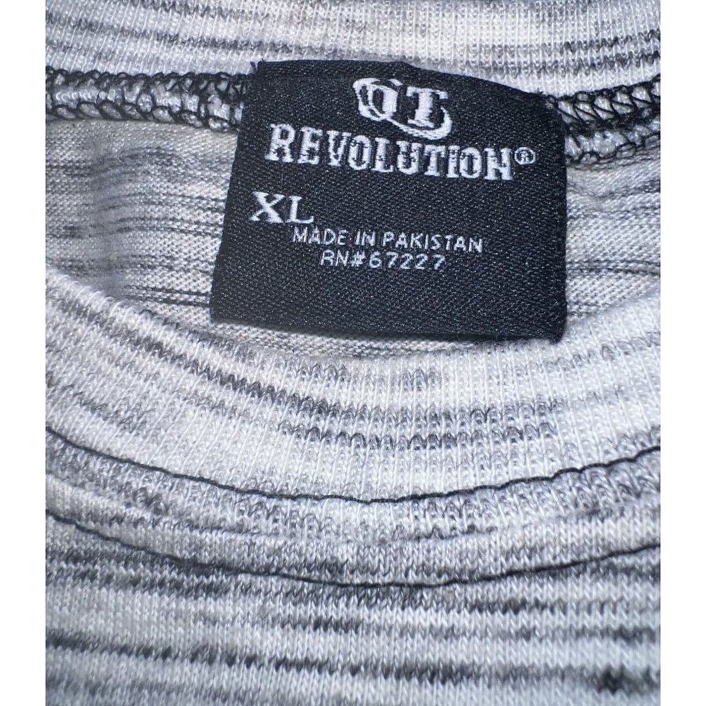 OT Revolution Shirt Mens Size XL Black Gray Heathered Stripe - Picture 6 of 6